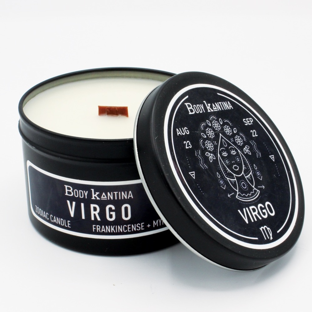 VIRGO ZODIAC CRYSTAL CANDLE